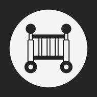 Baby bed icon N17