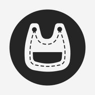Baby bib icon N12