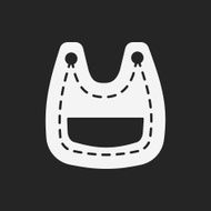 Baby bib icon N13