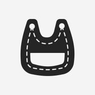 Baby bib icon N14