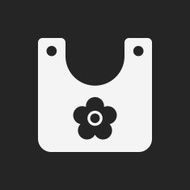 Baby bib icon N16