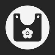 Baby bib icon N17
