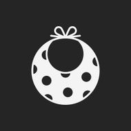 Baby bib icon N20