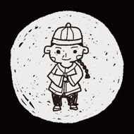 Chinese boy doodle N11