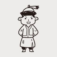 Chinese man doodle N6