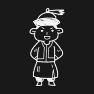 Chinese man doodle N8