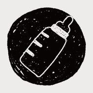 doodle baby milk bottle N6