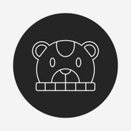 baby hat line icon N10