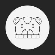 baby hat line icon N12