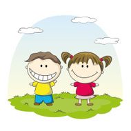 Two funny kids