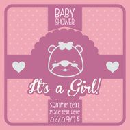 Baby shower card design N2