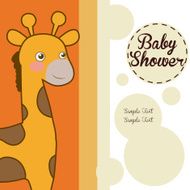 Baby shower card design N4