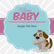 Baby shower card design N8