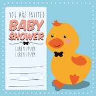 Baby shower card design N11