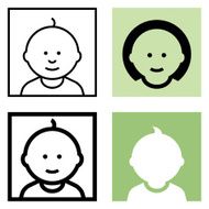Baby icon set N4