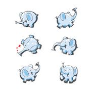 Set with elephants