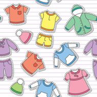 children&#039;s clothes vector eps 10
