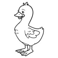 Coloring book (goose chick)