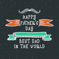 Greeting card design for Father&#039;s Day celebration