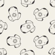 baby clothes doodle seamless pattern background