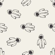 baby clothes doodle seamless pattern background N2