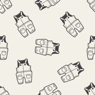 baby clothes doodle seamless pattern background N3
