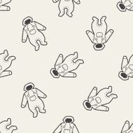 baby clothes doodle seamless pattern background N5