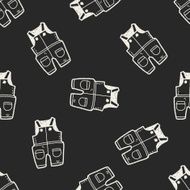 baby clothes doodle seamless pattern background N8