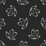 baby clothes doodle seamless pattern background N9