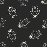 baby clothes doodle seamless pattern background N10