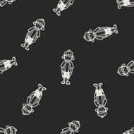 child doodle seamless pattern background
