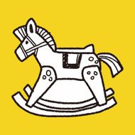 rocking horse doodle N2