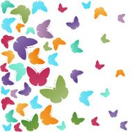 Abstract butterflies background