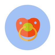 flat design cute baby vector icon N2