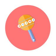 flat design cute baby vector icon N7