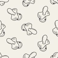 pacifier doodle seamless pattern background