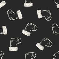 doodle sock seamless pattern background N2