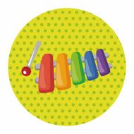 baby toy piano theme elements N3