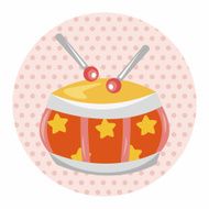 baby toy drum theme elements N3