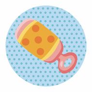 Baby rattle theme elements N37