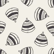 gyro doodle seamless pattern background