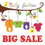 Baby born clothes hanging on the tree Big sale