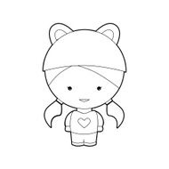 Coloring book - girl N2