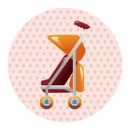 Baby carriages theme elements N41