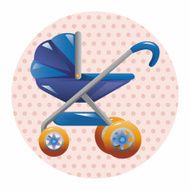 Baby carriages theme elements N42