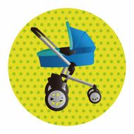 Baby carriages theme elements N47