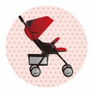 Baby carriages theme elements N48