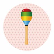 baby toy rattle theme elements N21