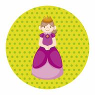 Royal theme princess elements vector eps N10