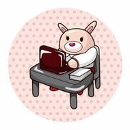 animal worker cartoon theme elements N39